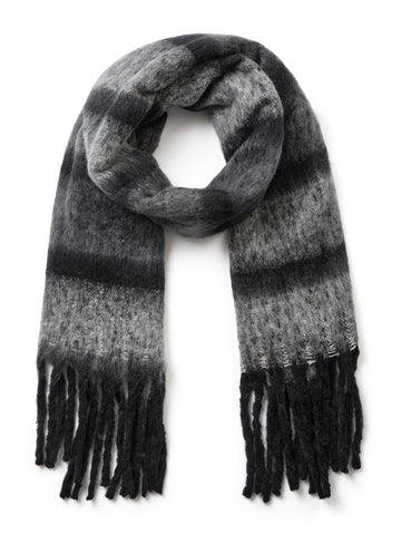 NÜ Aya Scarf Stripe Scarfs 901 Grey mix