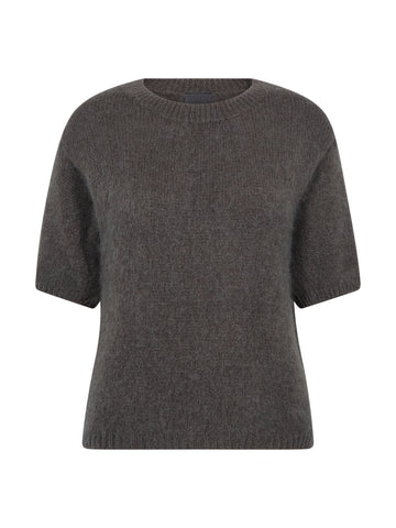 NÜ ELIZA alpaca knit blouse Knit 289 Brown