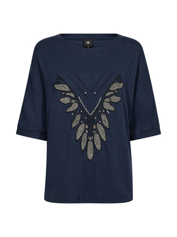 NÜ ERIN Tee Tops and T-shirts 476 Navy